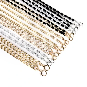 

1PCS Handbag Metal Chains Purse Chain With Buckles Shoulder Bags Straps Handbag Handles Bag Parts Accessories 120cm