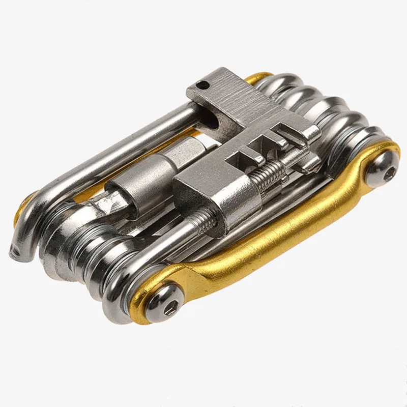 

11 In 1 Portable Multifunctional Bike Bicycle Repair Tools Set Kit Foldable Hex Key Wrench Tool Spoke Cycle Screwdriver