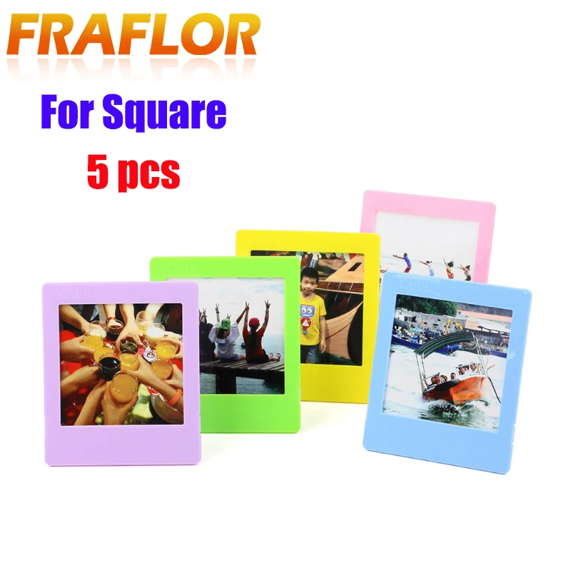 5 шт красочные стол фото границ Стенд набор фоторамок для Fujifilm Instax квадратный SQ10 SQ20 SQ6 SP3 Камера Плёнки Home Decor