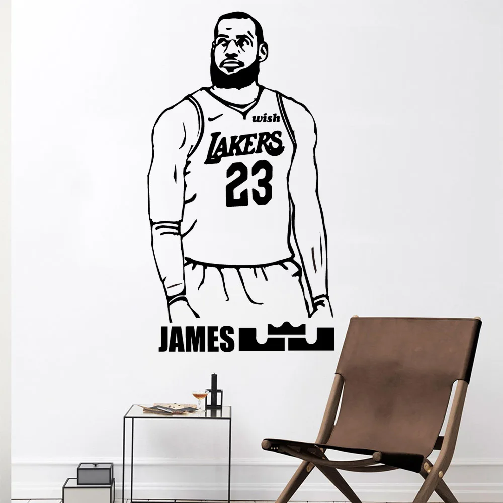 

Diy James Wall Decal Living Room Removable Mural for Living Room Company School Office Decoration Background Wall Art Decal