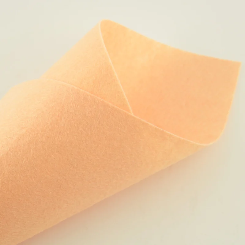 

Light Orange Colour Sewing for Suitcase Gifs and Premiums Nonwoven Cloth Dolls 1mm Thick Felt Fabric Accessories 100% Polyester