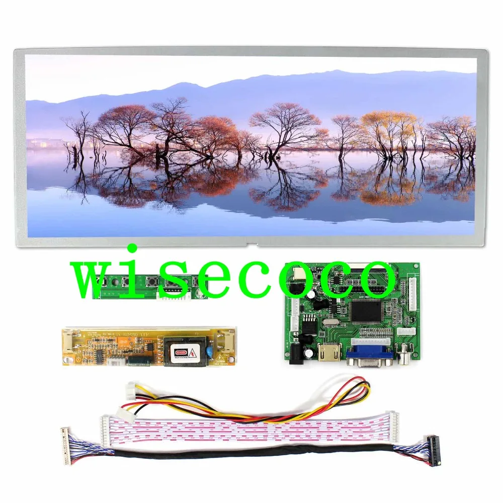 

12.3" 1280x480 LQ123K1LG03 LCD Panel with HDMI VGA Board for diy project