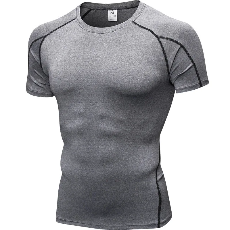 Мужская футболка для бега, бодибилдинг, Спортивная футболка с длинным рукавом, компрессионная футболка, мужская спортивная одежда для фитнеса, Рашгард, топ для спортзала