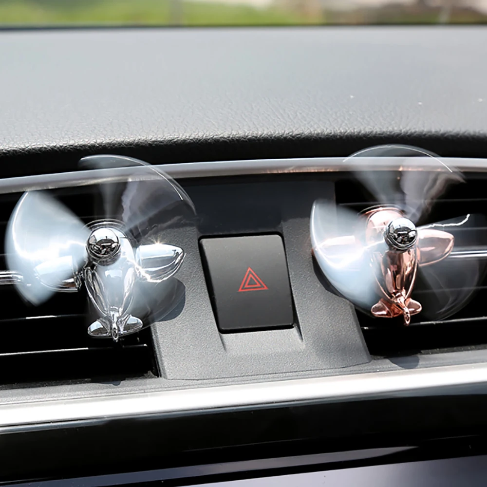 

Car Air Freshener Alloy Airplane Automobiles Vent Clip Perfume Fragrance Scent Smell Diffuser Auto Interior Decor Accessories