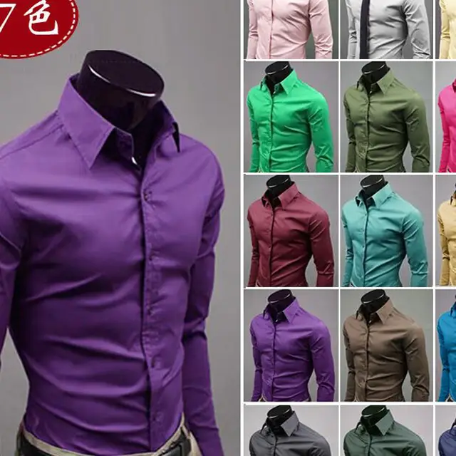 camisas de colores para hombres