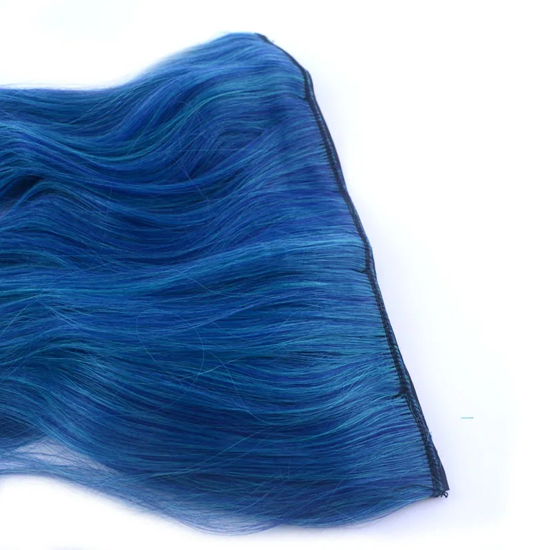 Jeedou/волосы для наращивания на заколках, 1 шт., волнистые волосы, 5 клипсов, Balayage, градиентный цвет, Современные синтетические волосы для косплея
