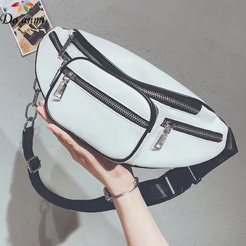 

DORANMI Solid Waist Bag Luxury Brand Designed Women Belt Bag PU Leather Small Fanny Pack Zipper Closure Pochete DJB383