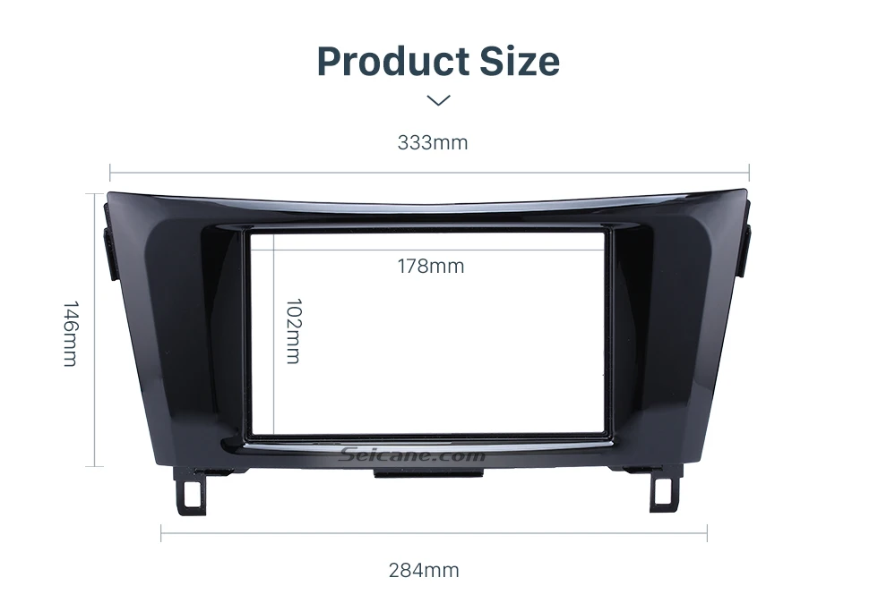 Seicane 2Din черный автомобиль радио фасции Стерео DVD адаптер панель отделка комплект для переоборудования рамка для Nissan X-Trail Qashqai