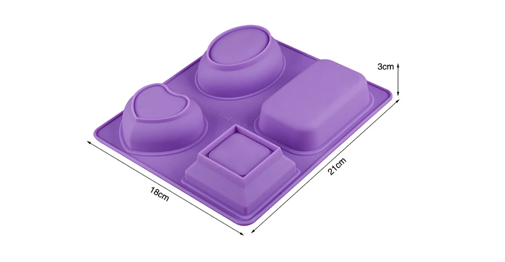 Silicone Handmade Soap Mold High Temperature Resistant Mould