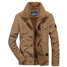 Военная Марка AFS JEEP Парка мужская одежда армейская Униформа тактическая с отложным воротником утепленная флисовая куртка мужская зима осень