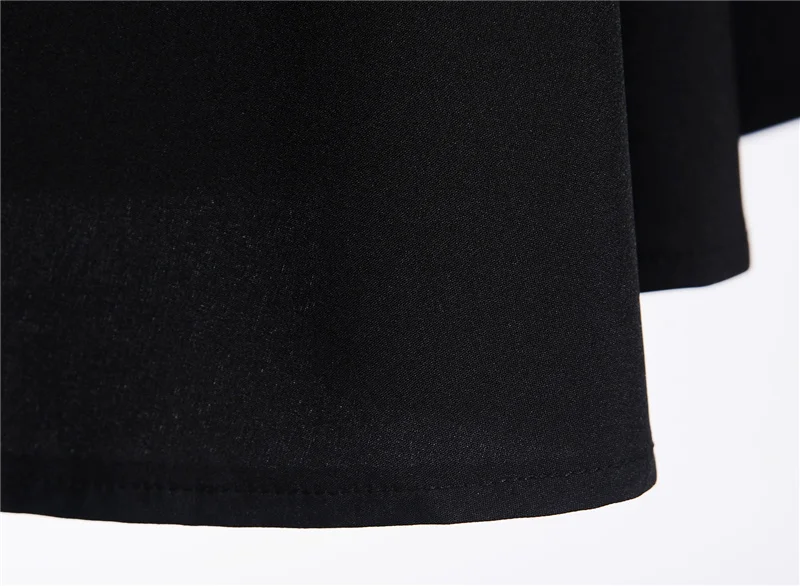 Kostlich Turn-down Collar Solid Color Dresses Hepburn Vintage Short Sleeve Dress Women Big Swing Dress S-2XL With Sashes (33)
