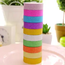 Хорошее 10 шт./лот Kawaii Карамельный цвет Васи Клейкие ленты Набор DIY декоративные клей Клейкие ленты S маскирования Клейкие ленты Скрапбукинг Бумага декоративные Scotch Клейкие ленты