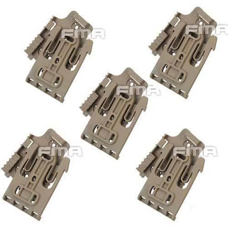 

5x FMA Safariland Quick Locking System Kit Holster QLS TB1042 BK/DE