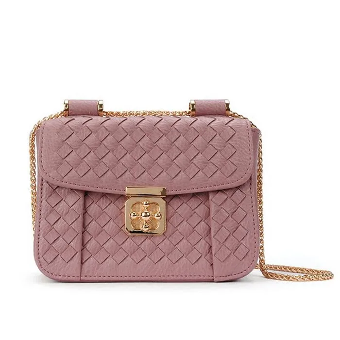 

Hand-woven woman single shoulder bag Fashion Messenger bag chain small Bags