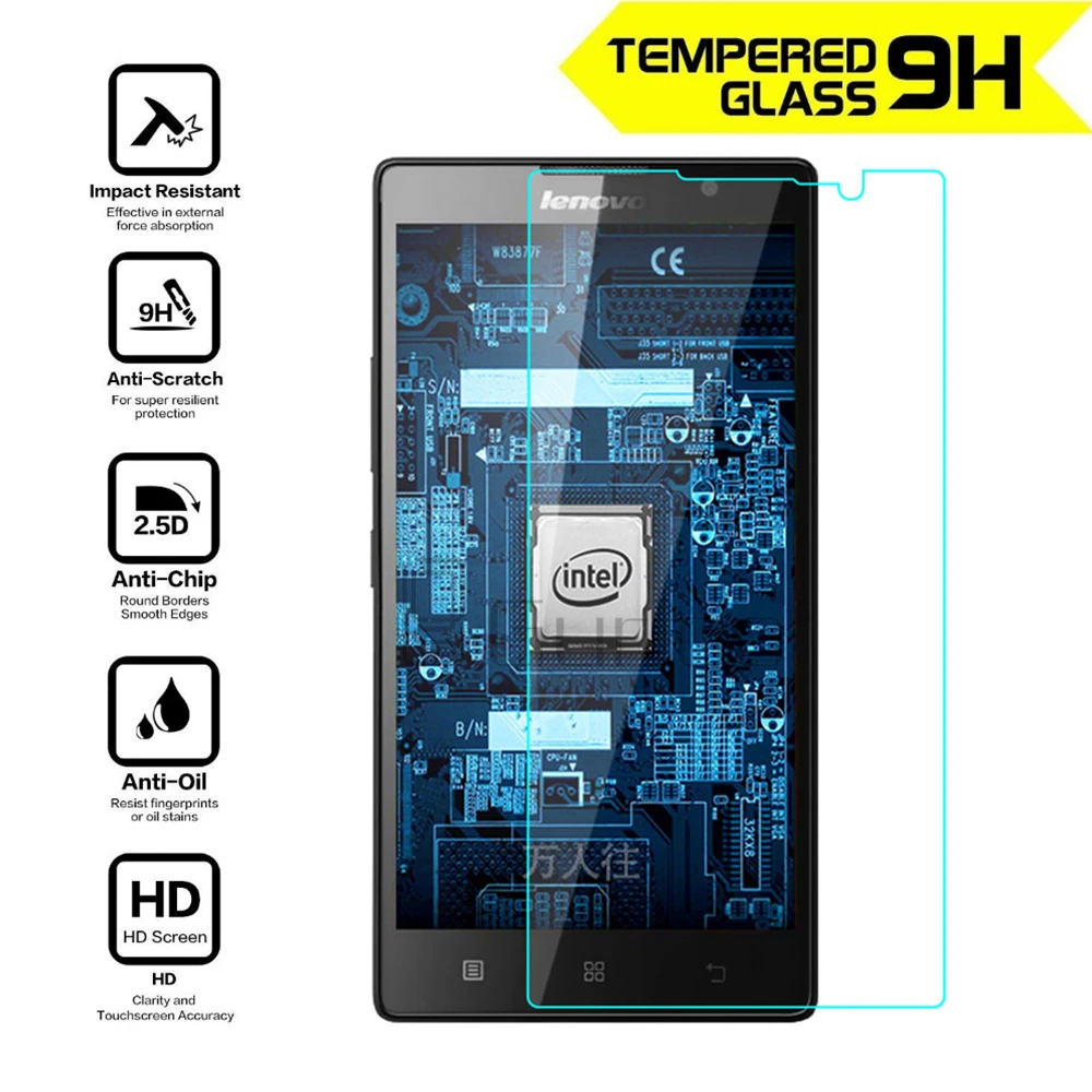 

For Lenovo P90 Tempered glass Screen Protector 9h 0.26mm 2.5 Safety Protective Glass Film on P 90 /K80/K80m