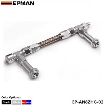 EPMAN High Quality AN8 -8AN Dual Feed Fuel Line 236mm -8AN Dominator Dual Feed Carb Fuel Line Kit EP-AN8ZHG-02