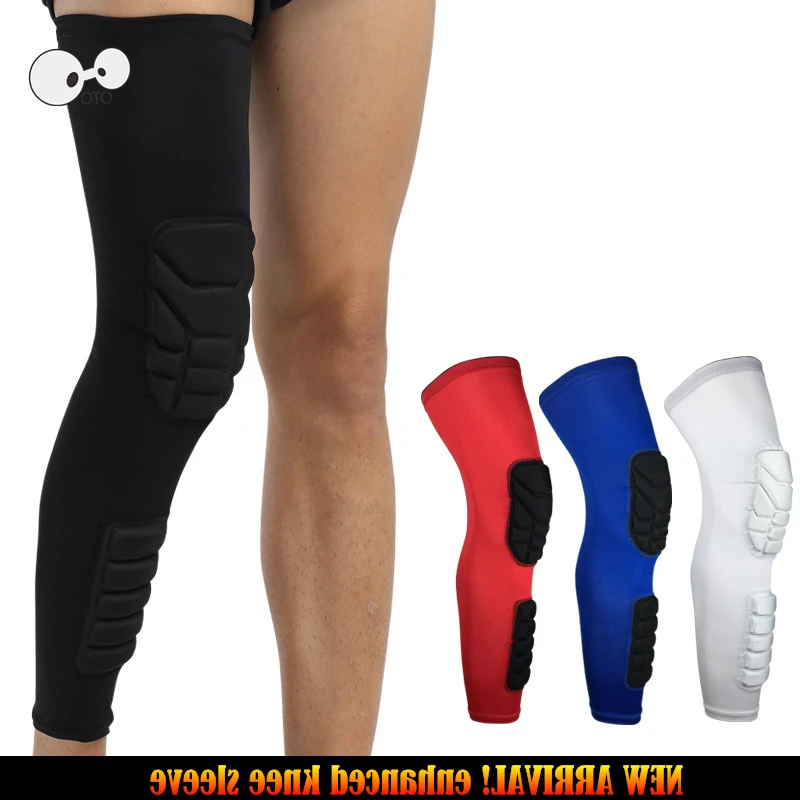 1PCS Enhanced Football knee brace Leg Sleeve Basketball Knee Pads knee