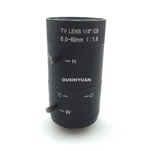 CCTV 1/3 '6-60 мм ручной зум Фокусное CS CCTV HD объектив для камер видеонаблюдения