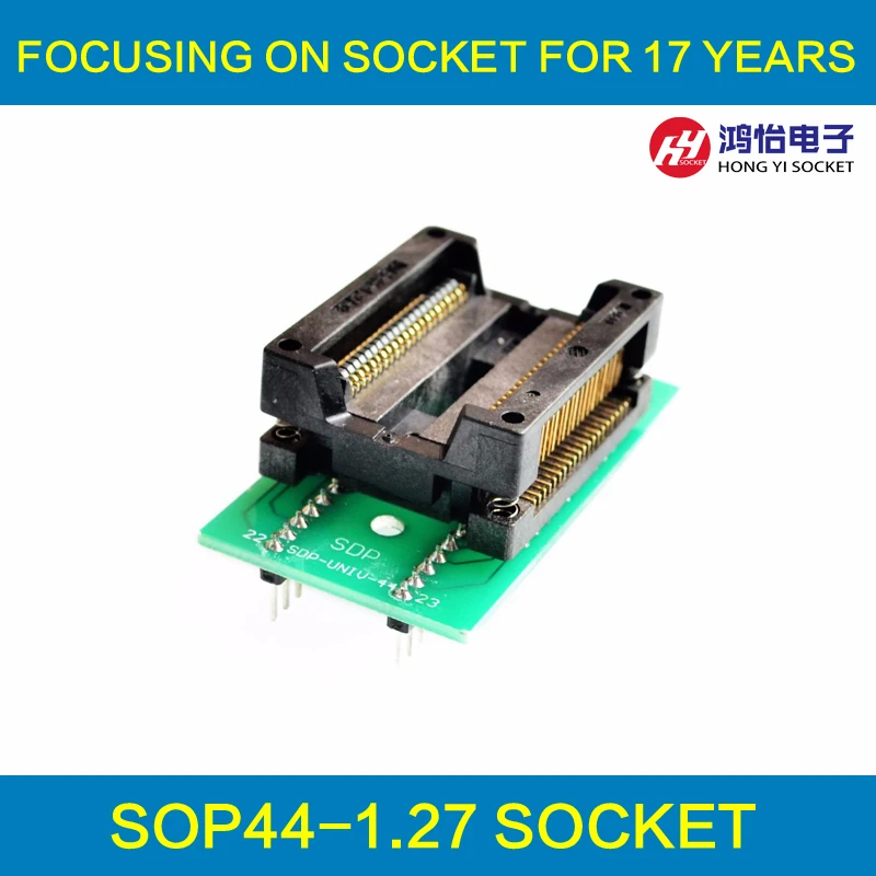 

SOIC44 SOP44 PSOP44 programming socket SOP44 Test Socket OTS-44-1.27-04 ZIF Adapter for RT809H programmer socket