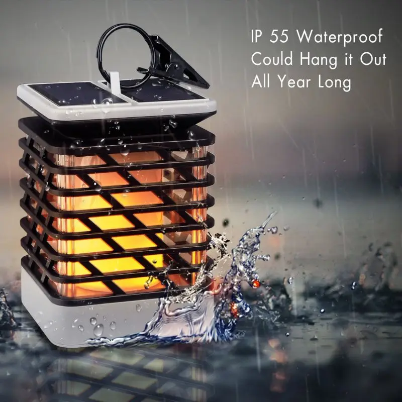 

Camping & Hiking Outdoor LED Flickering Flame Solar Torch Garden Waterproof Lamp Landscape Decoration Garden Light Outdoor Tool