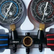 Черный Алмаз 21353 испытательный набор коллекторов с манометром хладагент фторид стол для R22 R134a R404A