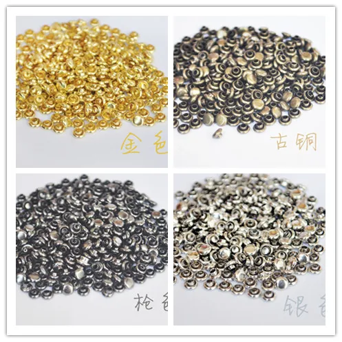 

Hot 200sets Mini Cap Rivets doll DIY doll with doll clothing Mini rivets with a nail 3MM