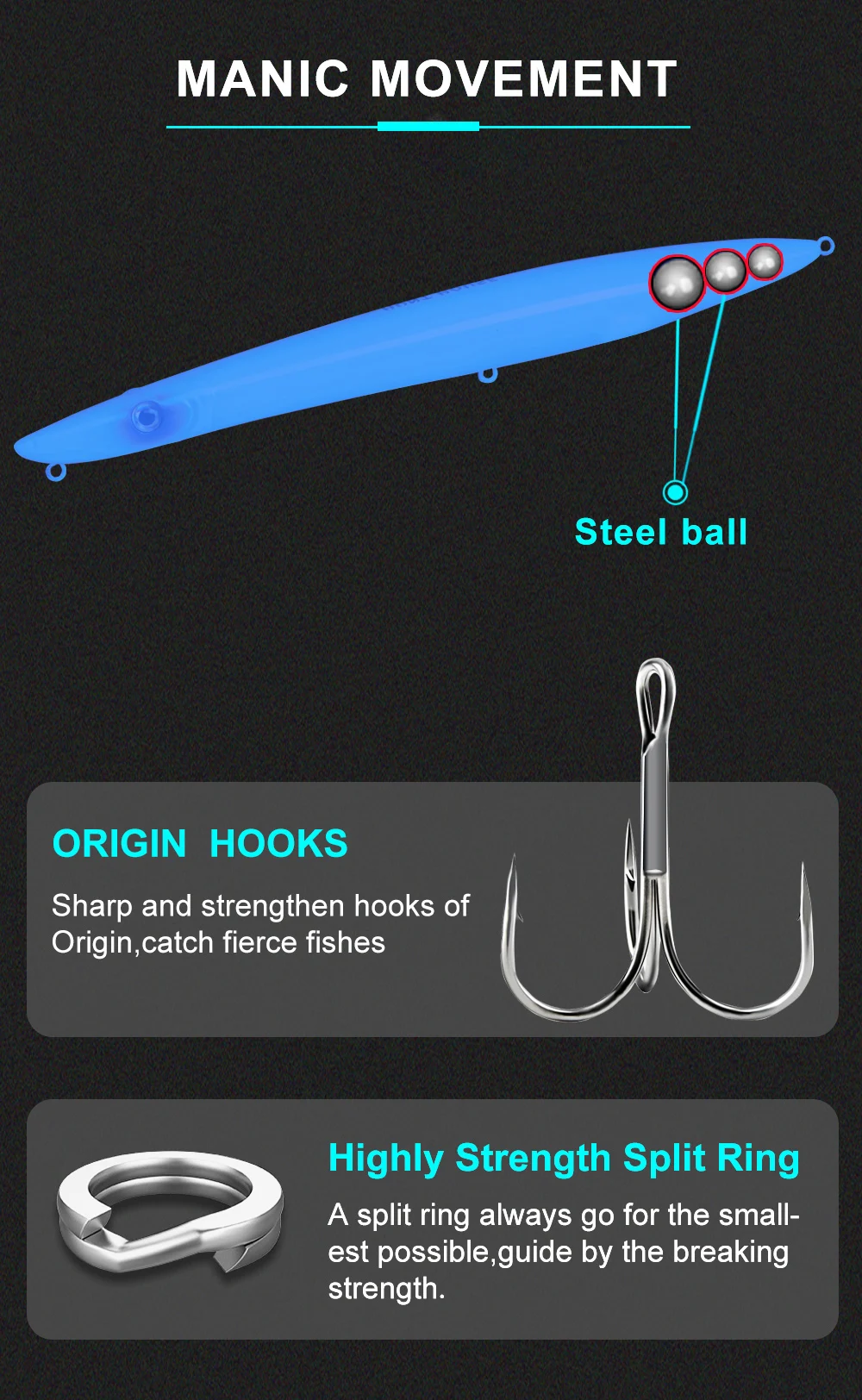 Hunthouse Гидра рыболовная приманка Barracuda Поверхностная приманка 180 мм/30 г 200 мм/40 г длинный Литой карандаш stickbait плавающий pesca