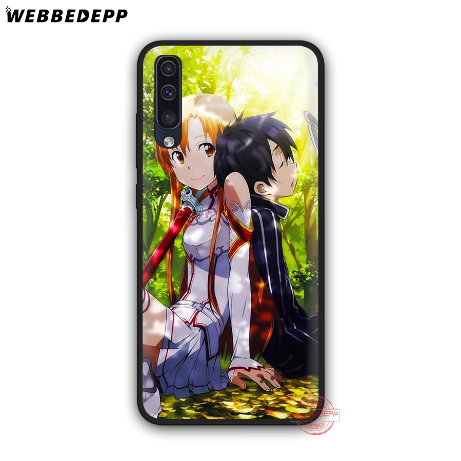 WEBBEDEPP анимэ Sword Art Online(SAO), мягкий чехол для телефона для samsung A50s A40s A30s A20s A10s A60 A70 M10 M20 M30 M40 чехол s