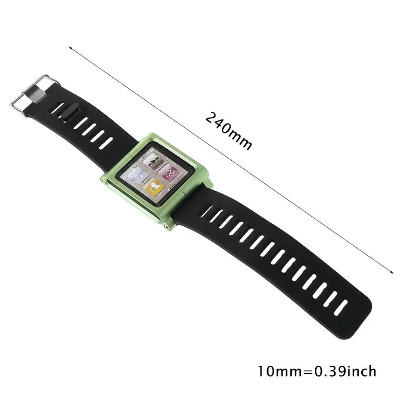 Умный Алюминиевый металлический ремешок для часов, набор для запястья, чехол для Apple iPod Nano 6 6th