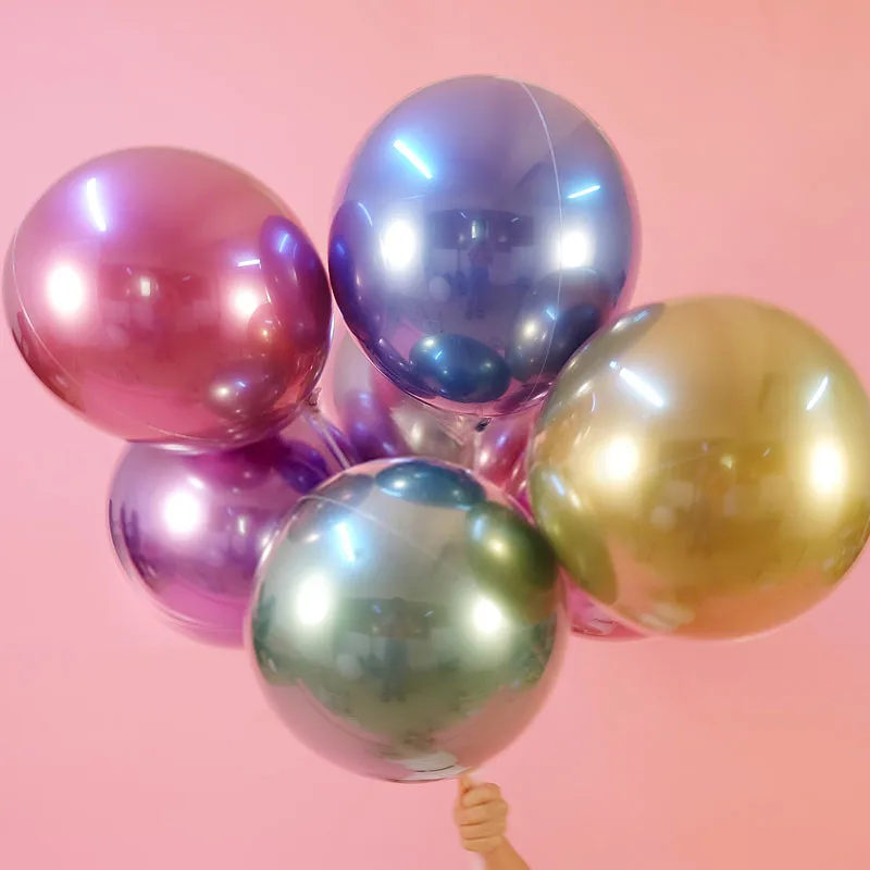 32 дюйма и 22 дюйма металлический шар свадебные шары с днем рождения воздушные шары 4D металлические хромированные воздушные гелиевые шары