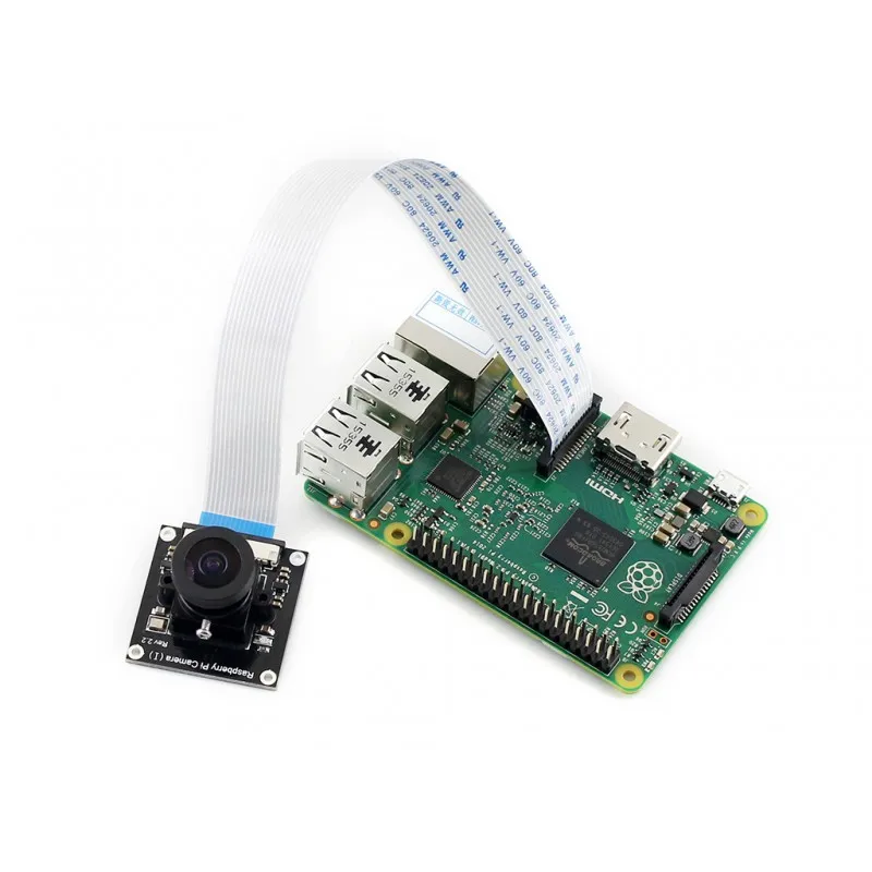 Waveshare Raspberry Pi camera(I) для RPi A/B+/2 B/3 B Регулируемый Фокусное расстояние Рыбий глаз объектив широкое поле зрения модуль комплект