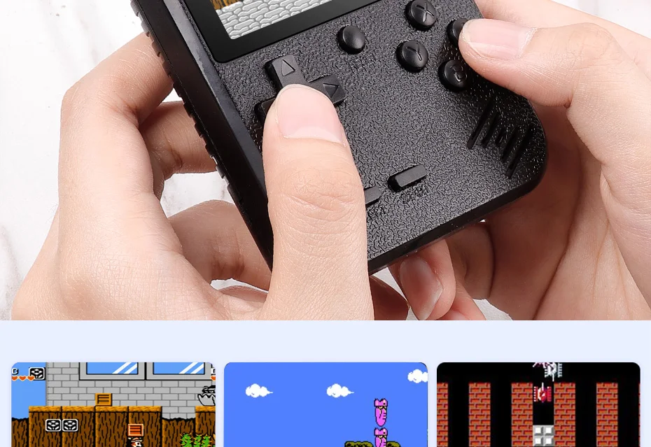 Ретро портативная мини портативная игровая консоль 8-Bit 2,8 в цвете ЖК-экран детский видео Портативный игровой плеер встроенный 400 игр на ТВ