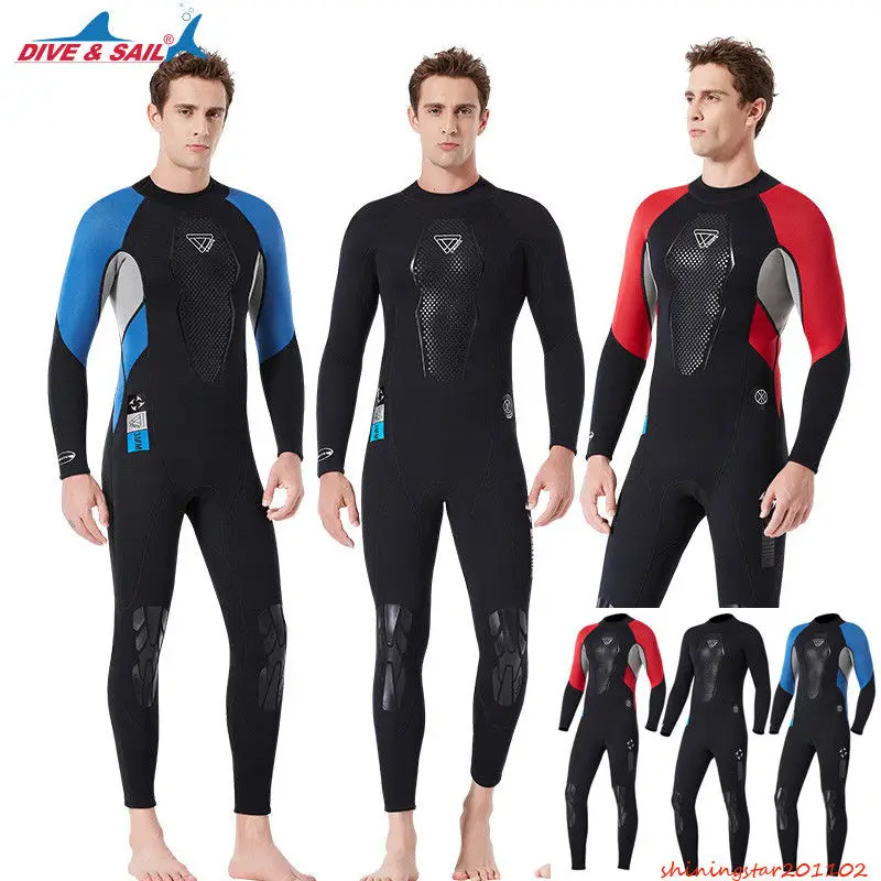 

3MM Mens Full Wetsuit Warm Neoprene Scuba Diving Spearfishing Surfing Wetsuit