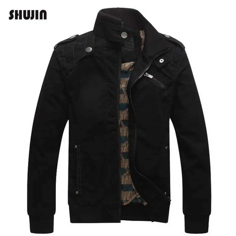 

Autum Winter Warm Jackets Men Windbreakers Male Casual Coats Male Outerwear Plus size Army Military Jacket SHUJIN FF