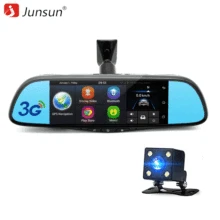 Junsun 7 inch Car DVR Camera Mirror Android 5.0 Dual Lens FHD 1080P GPS Navigation Bluetooth Registrar Video Recorder Dash Cam
