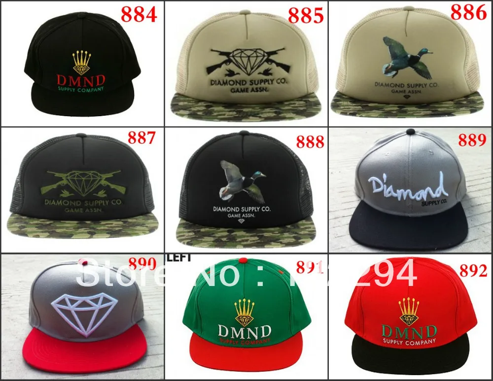 Freeshipping New High Quality Designer Diamond Snapback Baseball Caps Adjustable Sports Hats | Аксессуары для одежды