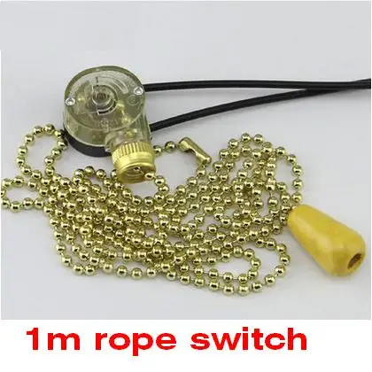 

3A or 10A 250V Zipper pull switch with 1m beaded rope switch&wooden handle for Ceiling lamp wall lamp bedside lamp free shipping