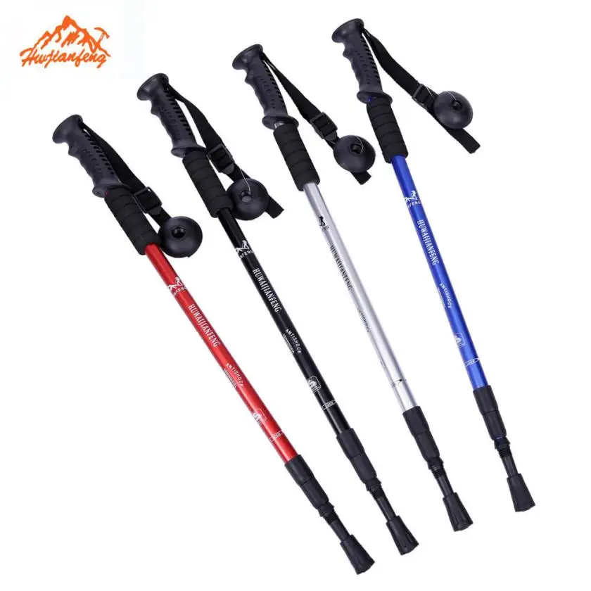 Premium 2 pcs 52 110cm 3 Section Straight Grip Handle Trekking Walking