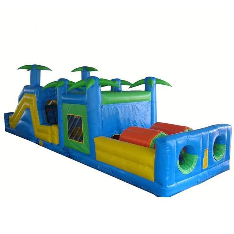 

Hot selling PVC slide inflatable bouncer slide giant inflatable obstacle course