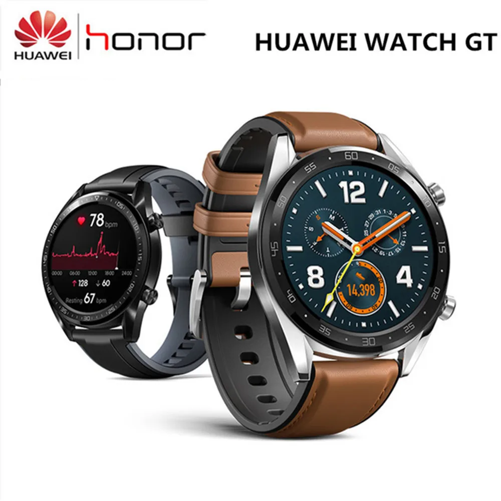 

HUAWEI Wacth GT Smart Sport Watch 1.39 inch AMOLED Colorful Screen Heartrate Report GPS Swim Jogging Cycling Sleep Monitor Watch