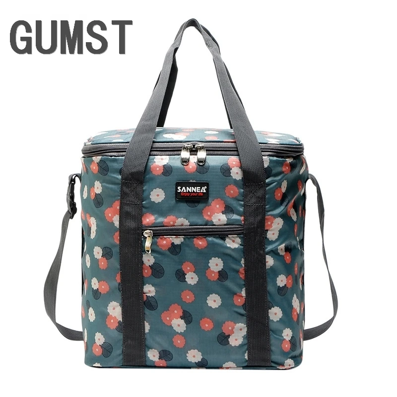 

22L Cooler Bag 30*24*30cm Picnic Shoulder Bags Insulation Thermal Bag Ice Packs thermo ThermaBag refrigerator heat bag thermal