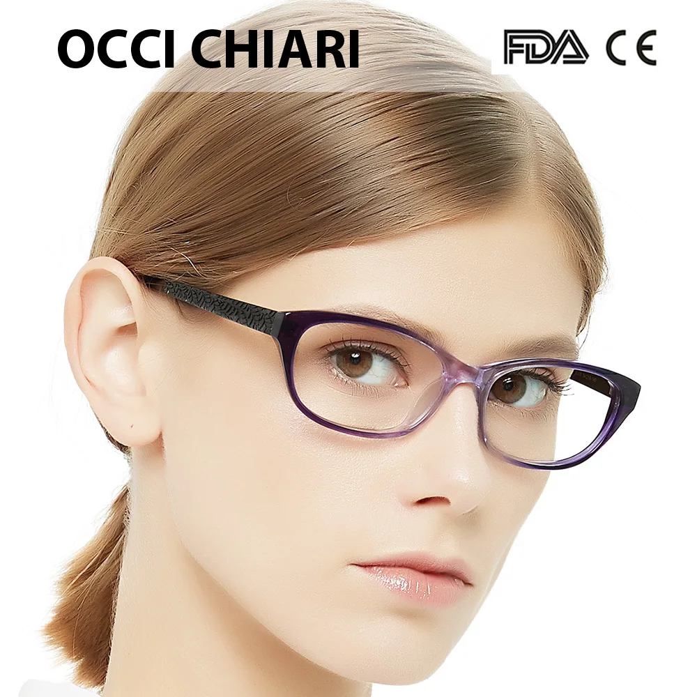Женские очки для коррекции близорукости OCCI CHIARI в стиле кошачьих глаз винного и