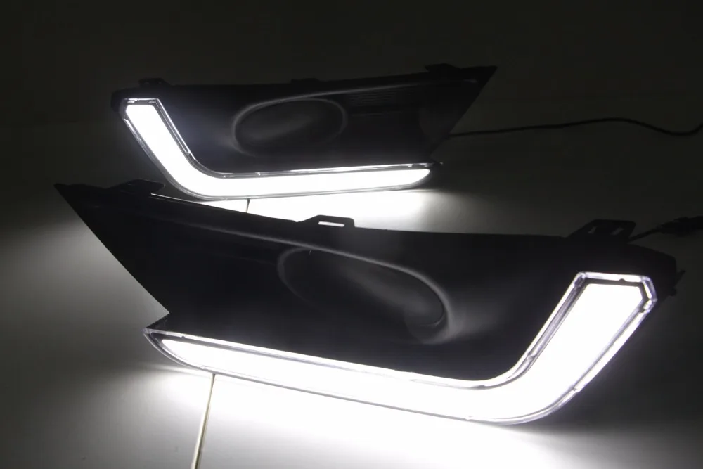 СВЕТОДИОДНЫЙ DRL поворотный желтый сигнальный стиль реле водонепроницаемый