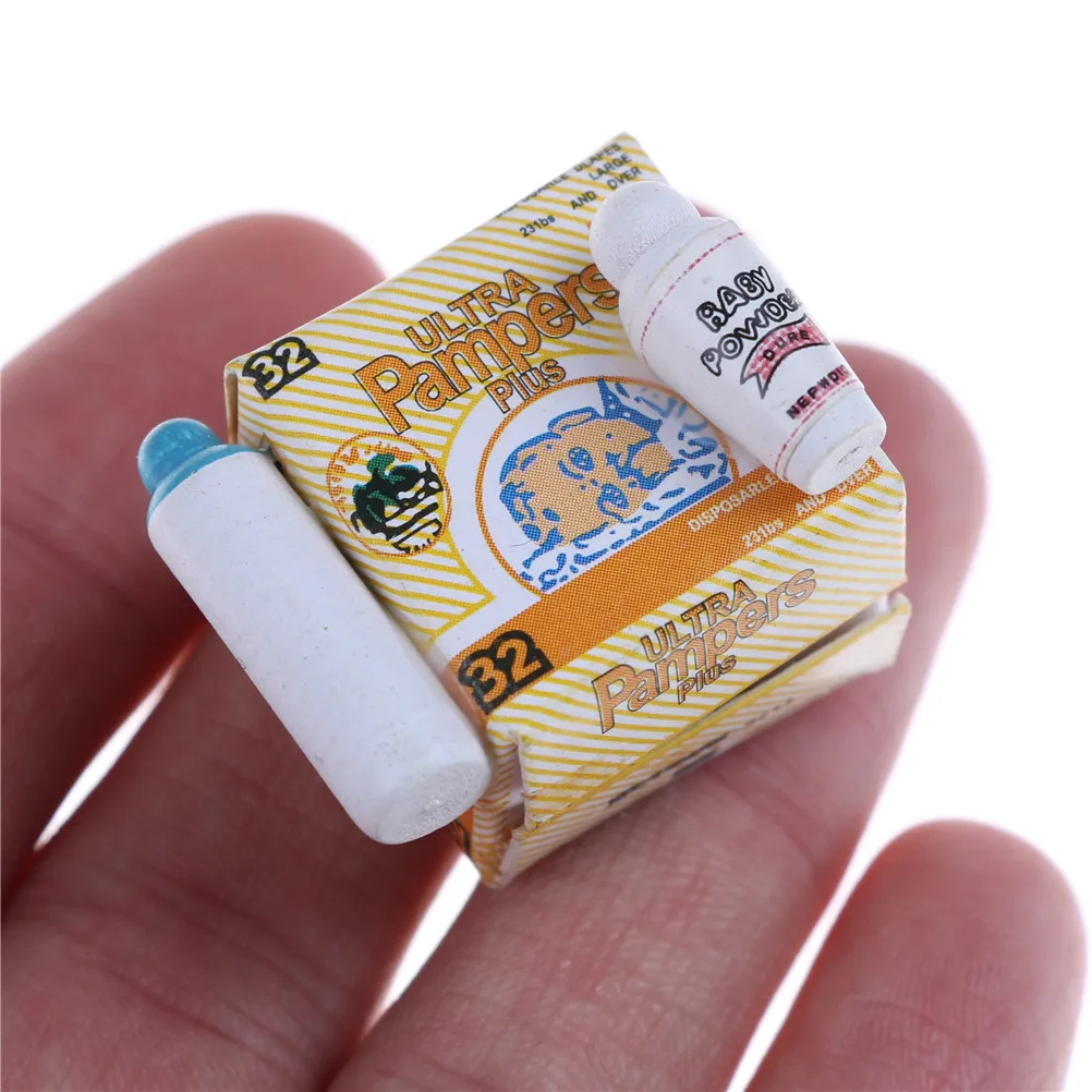 1:12 Doll House Mini Baby Diapers Miniature Scene Model DollHouse AccessoriF/_WK