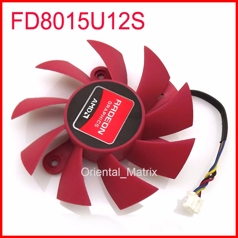 Кулер NTK FD8015U12S охлаждающий вентилятор для видеокарты AMD HD7750 HD7770 12 В постоянного