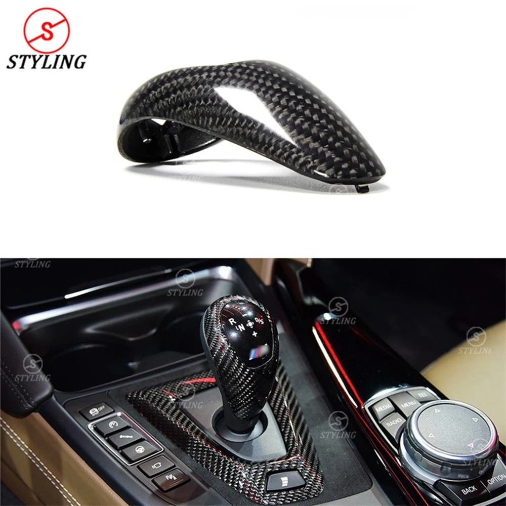 

Replacement style for decoration& Protection For BMW M2 F87 M3 F80 M4 F82 F83 M5 M6 Carbon Fiber Gear shift knob Head cover trim