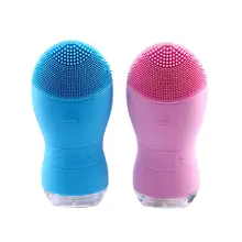 Электрический силиконовый очищающее средство для лица водостойкая Очищающая щетка для лица глубокое очищение мягкое Отшелушивание вакуумный очиститель пор