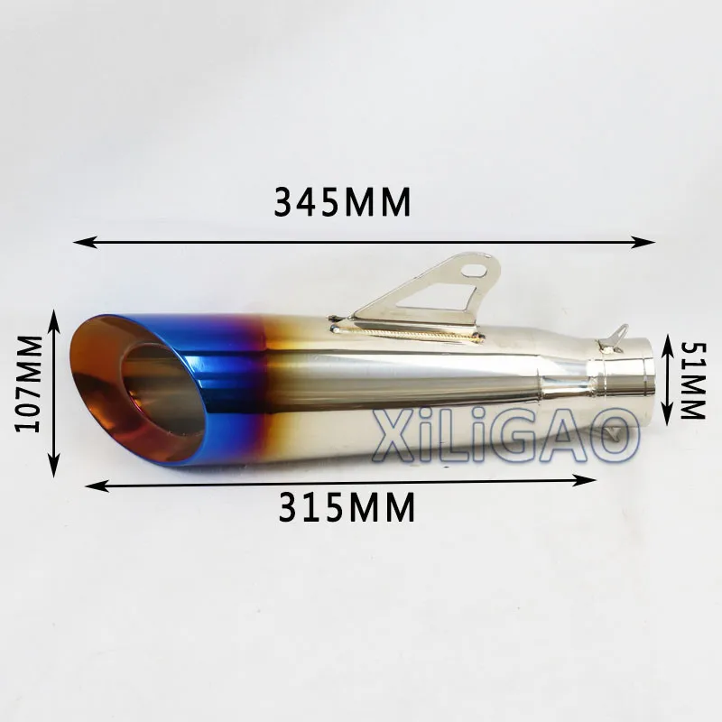 Escape moto motocicleta de escape silenciador universal pitbike para Honda Nc750x CB400 Suzuki GSR750 Benelli 600 Yamaha nmax 125 SC026