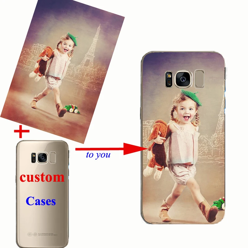 

Custom Design Transparente Silicone Cover Customized Printing Cell Phone Case For Samsung s8 s9 s10 plus Note8 9 C5 C7 C9 Pro