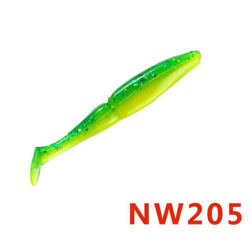 Noeby S3109 70 мм 3,5 г Т-образный хвост пластиковая Мягкая приманка для рыбалки горячая Распродажа бренд HUNTHOUSE - Цвет: NW205